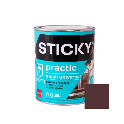 Vopsea Sticky practic maro 0.6L
