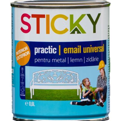 Vopsea Sticky practic rosu 0.6L
