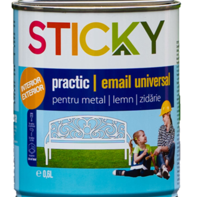Vopsea Sticky practic albastru 0.6L
