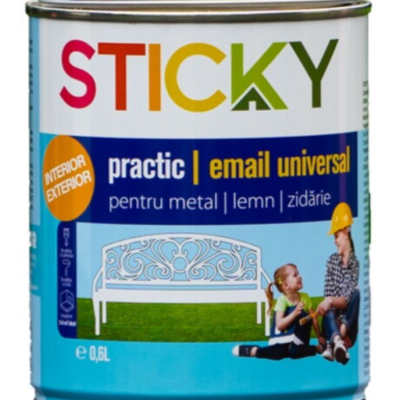 Vopsea Sticky practic galben 0.6L