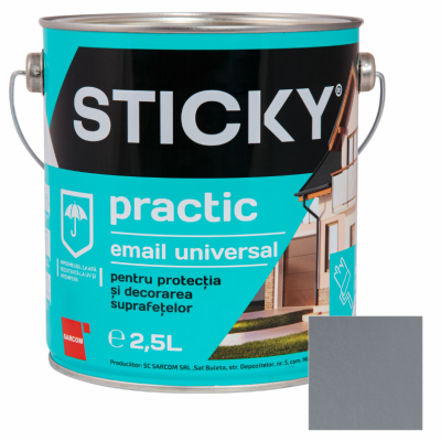 Vopsea Sticky practic gri 2.5L