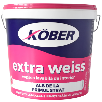 Vopsea lavabila Weiss 15L