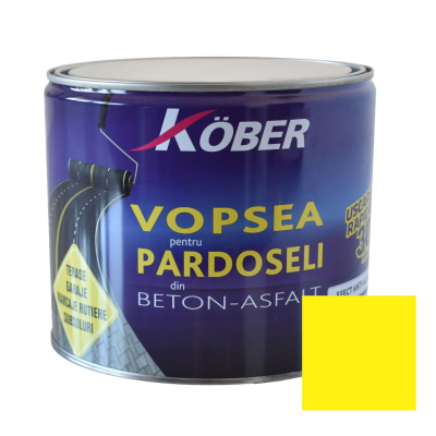 Vopsea Kober pt beton-astfalt galben 2.5l