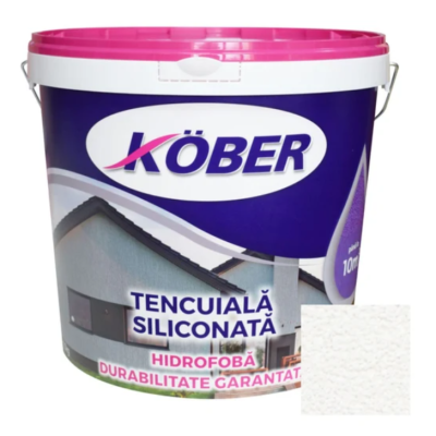 Tencuiala siliconata Kober bob de orez baza alba 25 kg