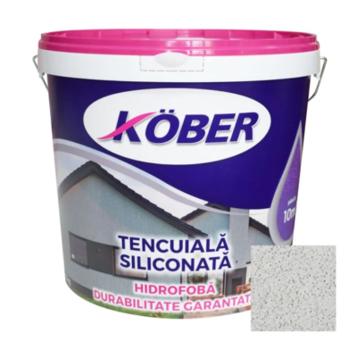 Tencuiala siliconata Kober bob de orez gri piatra 25 kg