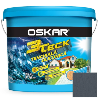 Tencuiala Oskar 3Teck antracit 25kg scoarta copac