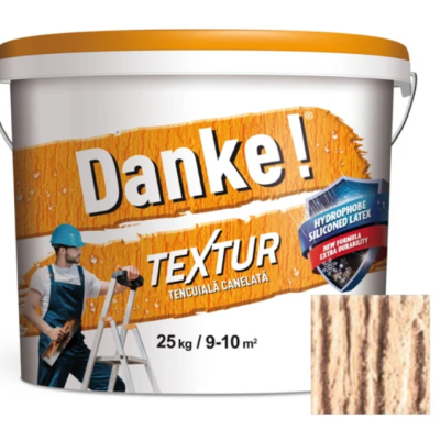 Tencuiala Danke textur maro luminos 25 kg