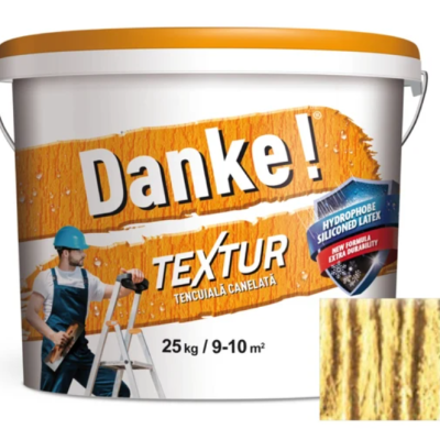 Tencuiala Danke textur orange luminos 25 kg