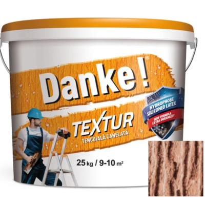 Tencuiala Danke textur ciocolatiu luminos 25 kg