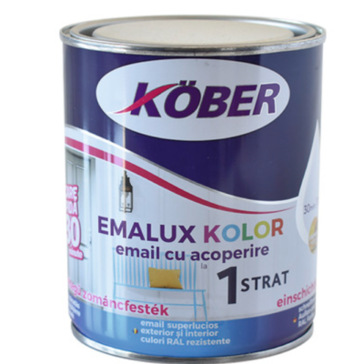 Emalux email alb 9016 0.75 l