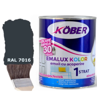 Emalux email gri antracit 7016 0.75l
