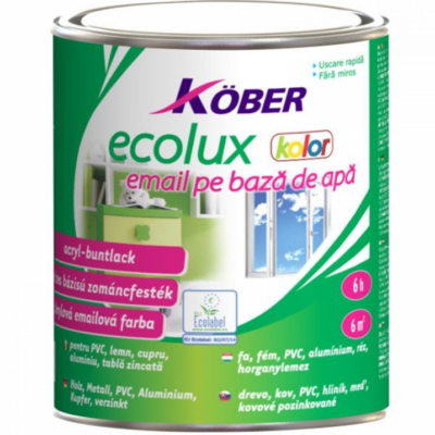 Ecolux kolor lucios alb bz.de apa 0.75L