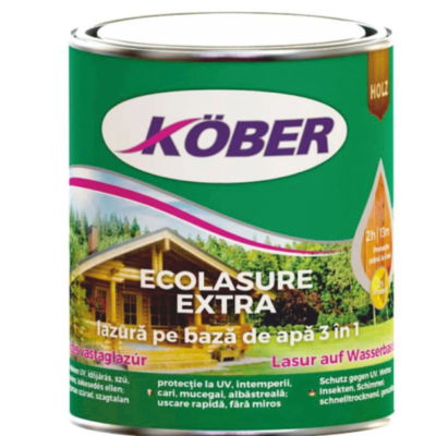 Ecolasure extra stejar inchis 0.75 L bz apa