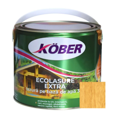 Ecolasure extra stejar deschis 2.5 L bz apa