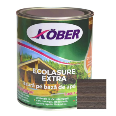Ecolasure extra stejar gri 0.75 L bz apa