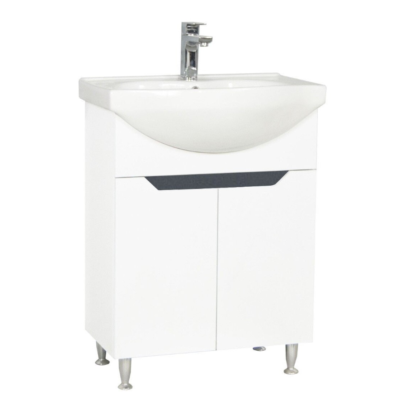 Baza S050+lavoar 60cm alb/antracit Paris 18961