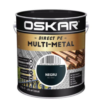 Oskar multimetal email negru-9005-2.5L