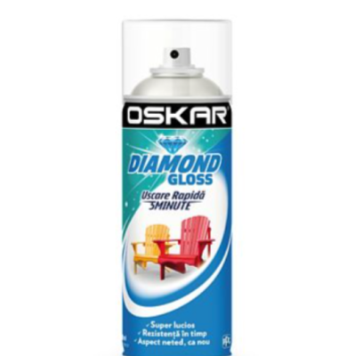 Oskar diamond gloss alb 9010 400ml