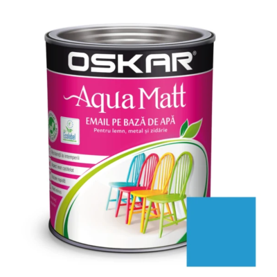 Oskar aqua matt albastru 0.6l