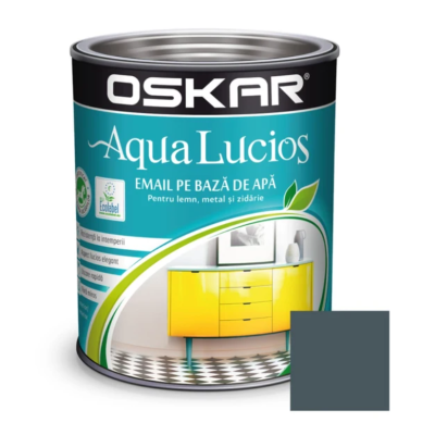Oskar aqua lucios email gri grafit 0.6L