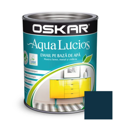 Oskar aqua lucios email albastru marin 0.6l