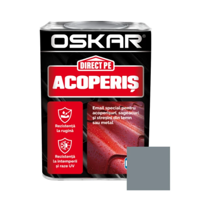 Oskar acoperis gri metal 0.75 l
