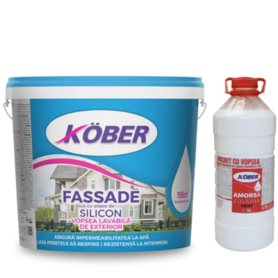 Vopsea lavabila ext Fassade 15L+Amorsa G8109 3L